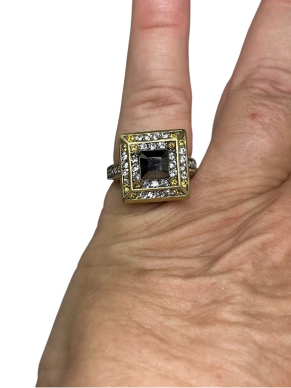 Heidi Daus Swarovski crystal ring size 7.25